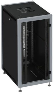 Шкаф напольный 19", 27U SYSMATRIX SL 6627.913 600x600x1330mm (ШхГхВ) передняя дверь стеклянная, задняя дверь перфорированная, поворотная ручка с замко