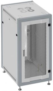 Шкаф напольный 19", 27U SYSMATRIX SL 6627.733 600x600x1330mm (ШхГхВ) передняя дверь перфорированная, задняя дверь перфорированная, поворотная ручка с