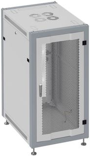 Шкаф напольный 19", 42U SYSMATRIX SL 6642.733 600x600x2000mm (ШхГхВ) передняя дверь перфорированная, задняя дверь перфорированная, поворотная ручка с
