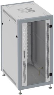 Шкаф напольный 19", 15U SYSMATRIX SL 6815.714 600x800x800mm (ШхГхВ) передняя дверь стеклянная, задняя дверь двухстворчатая перфорированная, поворотная