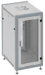Шкаф напольный 19", 37U SYSMATRIX SL 6037.733 600x1000x1780mm (ШхГхВ) передняя дверь перфорированная, задняя дверь перфорированная, поворотная ручка с