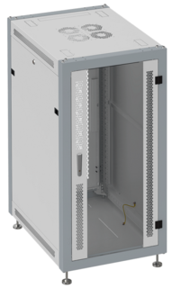 Шкаф напольный 19", 27U SYSMATRIX SL 6827.714 600x800x1330mm (ШхГхВ) передняя дверь стеклянная, задняя дверь двухстворчатая перфорированная, поворотна