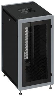 Шкаф напольный 19", 27U SYSMATRIX SL 6627.934 600x600x1330mm (ШхГхВ) передняя дверь перфорированная, задняя дверь двухстворчатая перфорированная, пово