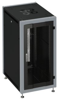 Шкаф напольный 19", 18U SYSMATRIX SL 6618.934 600x600x935mm (ШхГхВ) передняя дверь перфорированная, задняя дверь двухстворчатая перфорированная, повор