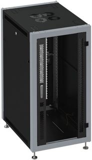 Шкаф напольный 19", 42U SYSMATRIX SL 6642.913 600x600x2000mm (ШхГхВ) передняя дверь стеклянная, задняя дверь перфорированная, поворотная ручка с замко