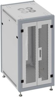 Шкаф напольный 19", 18U SYSMATRIX SL 6818.744 600x800x935mm (ШхГхВ) передняя дверь двухстворчатая перфорированная, задняя дверь двухстворчатая перфори