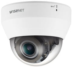 Видеокамера IP Wisenet QND-6082R 2МП внутренняя купольная с функцией день-ночь (эл.мех. ИК фильтр) и ИК подсветкой до 20 м.; встроенный моторизованный