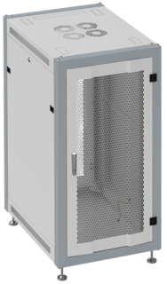 Шкаф напольный 19", 27U SYSMATRIX SL 6027.734 600x1000x1330mm (ШхГхВ) передняя дверь перфорированная, задняя дверь двухстворчатая перфорированная, пов
