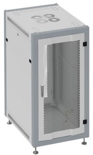 Шкаф напольный 19", 18U SYSMATRIX SL 6618.734 600x600x935mm (ШхГхВ) передняя дверь перфорированная, задняя дверь двухстворчатая перфорированная, повор