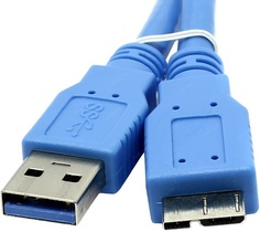 Кабель интерфейсный USB 3.0 5bites UC3002-018 AM-MICRO 9P, синий, 1.8м