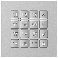 Модуль True IP Systems TI-4308M/K дополнительный клавиатуры для совместной работы с TI-4308MP/M