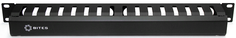 Органайзер 5bites CM-101B кабеля, гребенка, крышка, 1U, 19", black