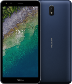 Смартфон Nokia C01 PLUS DS 1/16 719901161861 blue/5.45”/up to 128GB flash/5Mpix/5Mpix/GSM/WCDMA/LTE/BT/Wi-Fi/GPS/AGPS/ALS/proximity sensor/acceleromet