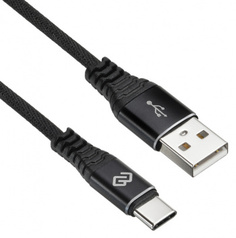 Кабель интерфейсный Digma 1084578 USB (m)-USB Type-C (m) 2м черный