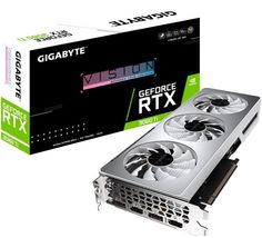 Видеокарта PCI-E GIGABYTE GeForce RTX 3060 Ti VISION OC (GV-N306TVISION OC-8GD 2.0) 8GB GDDR6 256bit 2*HDMI 2*DP LHR