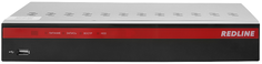 Видеорегистратор REDLINE RL-NVR16x16p1H.AT 16-х канальный NVR с записью на 1 HDD и встроенным POEx16