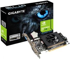 Видеокарта PCI-E GIGABYTE GeForce GT 710 (GV-N710D3-2GL 2.0) 2GB DDR3 64bit 28nm 954/1600MHz DVI-D/HDMI/D-Sub