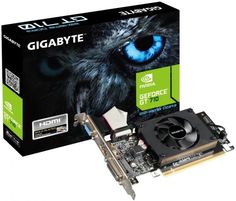 Видеокарта PCI-E GIGABYTE GeForce GT 710 (GV-N710D3-2GL 2.0) 2GB DDR3 64bit 28nm 954/1600MHz DVI-D/HDMI/D-Sub