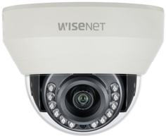 Видеокамера Wisenet HCD-7010RA 4 Мпикс AHD внутренняя купольная высокого разрешения, с функцией день-ночь (эл.мех. ИК фильтр) и ИК-подсветкой до 15 ме