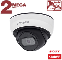 Видеокамера IP Beward SV2005DBS (3.6) 2 Мп, 1/2.8 КМОП Sony Starvis, 0.002 лк (день)/0.001лк (ночь