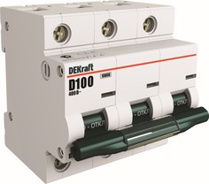 Автоматический выключатель DEKraft 13027DEK ВА-201 - 3P, тип хар-ки C, 125 А, 400 В AC, 4.5кА