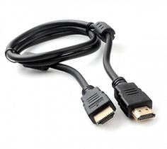 Кабель интерфейсный HDMI Cablexpert CCF2-HDMI4-1M 1м, v2.0, 19M/19M, черный, позол.разъемы, экран, 2 ферр кольца