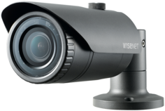 Видеокамера IP Wisenet QNO-6072R 2МП уличная цилиндрическая с функцией день-ночь (эл.мех. ИК фильтр) и ИК подсветкой до 30 м.; встроенный варифокальны