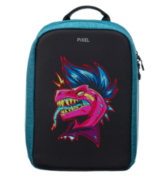 Рюкзак PIXEL PXMAXIN01 MAX Indigo синий (LED-экран 25*25 px, 16,5 млн цветов, 20 л., полиэстер)