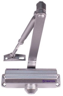 Доводчик Tantos TS-DC065 дверной, усилие EN3, вес двери до 75 кг, серебро