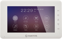 Видеодомофон Tantos Mia HD 7 дюймов с сенсорными кнопками, CVBS и 720p/1080p(AHD/CVI/TVI), 800х480, hands free, подключение 2-х вызывных панелей, 2-х