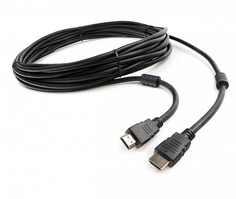 Кабель интерфейсный HDMI Cablexpert CCF2-HDMI4-7.5M 7,5м, v2.0, 19M/19M, черный, позол.разъемы, экран, 2 ферр кольца