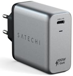 Зарядное устройство сетевое Satechi ST-UC100WSM-EU 100W USB-C PD GaN Wall Charger - Space Gray