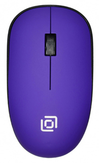 Мышь Oklick 515MW 1083058 оптическая (1000dpi) беспроводная USB для ноутбука (3but) черный/пурпурный