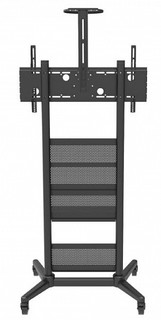 Стойка мобильная Wize M75 для панелей и ТВ 32-75", VESA 800x400 мм, высота 167 см, до 120 кг, черная