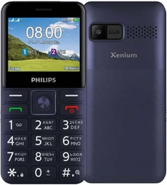Мобильный телефон Philips Xenium E207 867000174125 32Mb синий моноблок 2Sim 2.31" 240x320 Nucleus 0.08Mpix GSM900/1800 FM microSD max32Gb