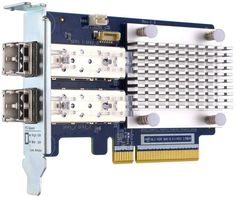 Адаптер QNAP QXP-16G2FC двухпортовый Fibre Channel, 2 порта 16 Гбит/с SFP+, PCIe Gen3 x8, для QTS