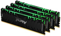 Модуль памяти DDR4 128GB (4*32GB) Kingston FURY KF436C18RBAK4/128 Renegade Black RGB 3600MHz CL18 2RX8 1.35V 288-pin 16Gbit