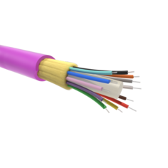 Кабель волоконно-оптический 50/125, 8 волокон DKC RNDTIN5048LSMG DT в плотном буфере (tight buffer) 900мкм, OM4, внутренний, LSZH нг(А)-LS, фиолетовый