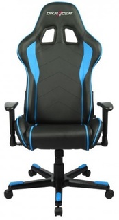 Кресло DxRacer OH/FE08 Formula, чёрно-синее, экокожа, регулируемый угол наклона