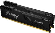 Модуль памяти DDR4 128GB (4*32GB) Kingston FURY KF432C16BBK4/128 Beast Black 3200MHz CL16 2RX8 1.35V 16Gbit