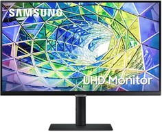 Монитор 27" Samsung S27A800UNI 3840x2160, 5(GtG)ms, 300 cd/m2, 1000:1, 178°/178°, IPS, Display Port, HDMI, USB hub, USB Type-C, speakers, HAS, VESA 10