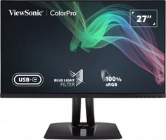 Монитор 27" Viewsonic VP2756-4K 3840x2160, 350cd/m2, 178°/178°, 1000:1, 20М:1, 1.07B, 5ms, IPS, HDMI, DP, USB-C, USB-Hub, Height adj, Pivot, Tilt, Swi