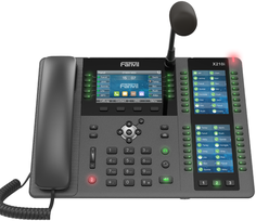 Телефон VoiceIP Fanvil X210i 2х10/100/1000, 20 SIP линий, 3 дисплея, 116 DSS клавиш, телефонная книга 2000 записей, микрофон