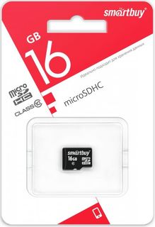 Карта памяти 16GB SmartBuy SB16GBSDCL10-00LE MicroSDHC Сlass 10 без адаптера