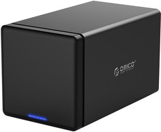Внешний корпус Orico NS400RC3 4*2.5"/3.5" HDD/SSD, RAID, USB Type-C, черный