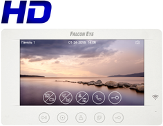 Видеодомофон Falcon Eye Cosmo HD Wi-Fi XL дисплей 7" TFT; поддержкой форматов AHD, CVI, TVI (1080р/720p) или CVBS; сенсорные кнопки; графическое меню