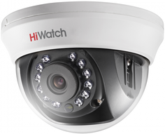 Видеокамера HiWatch DS-T201(B) (6 mm) 2Мп внутренняя купольная с ИК-подсветкой до 20м 1/2.7" CMOS матрица; объектив 6мм