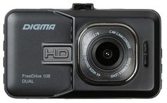 Видеорегистратор автомобильный Digma FreeDrive 108 DUAL FD108D черный (1030120)