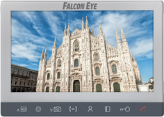 Видеодомофон Falcon Eye Milano Plus HD XL адаптированный для работы с цифровыми подъездными домофонами: дисплей 10" TFT; сенсорные кнопки