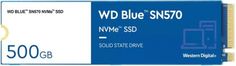 Накопитель SSD M.2 2280 Western Digital WDS500G3B0C Blue SN570 NVMe 500GB PCIe Gen3 x4 NVMe v1.4 TLC 3500/2300MB/s IOPS 360K/390K 300TBW MTTF 1.5M